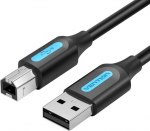 CABLE USB2.0 MALE TO MALE/0.5M BLACK COQBD VENTION