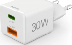 Hama loader mini 30W PD/QC 1x USB-C, 1x USB-A White - Charger | USB-C/USB-A | Power Delivery/Quick Charge | 30W | White