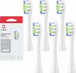Oclean Professional Clean - brush head, 6 pcs, white