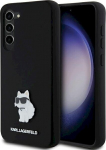 Karl Lagerfeld KLHCS23MSMHCNPK Hardcase Silicone Choupette Metal Pin for S23+ S916 / black