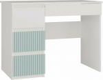 Topeshop Desk Topeshop Desk z 4 drawers, the left, I'm passing by, 98x51x76 cm, white, mint
