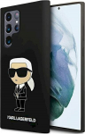 Karl Lagerfeld KLHCS24LSNIKBCK Hardcase Silicone Ikonik for Samsung Galaxy S24 Ultra S928 / black