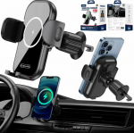 Jellico Car Phone Holder Magnetic Car Charging Black
