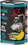 ALPHA SPIRIT WET Sardine with banana - wet dog food - 400g