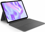 Log Logitech Combo Touch - Keyboard and folio envelope - With trackpad - hinterleuchtet - Apple Smart connector - QWERTY - GB - Graphite - f&uuml;r Apple 11-inch iPad Pro M4 Wi-Fi, M4 Wi-Fi + Cellular (920-012777)