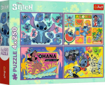 Trefl Puzzle Amazing Stitch car 4x250 element&oacute;w (13311)