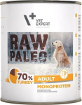 VETEXPERT Raw Paleo Adult Monoprotein Turkey - wet dog food - 800 g