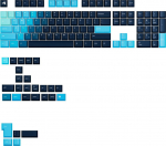 Glorious PC Gaming Race Glorious GPBT Gradient Keycaps, ANSI Layout (US), PBT, Dye-Sub - Celestial Ice