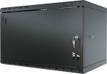 Stalflex Rack Cabinet 19" 6U 350mm Metal Door Black