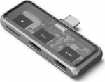 Satechi Mobile XR USB-C 3.2 USB-C | 1x USB-C 100W PD | 1x USB-C DP 1.4 4K@60Hz | 1x czytnik kart micro SD UHS-I 33MB/s (space gray)