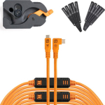Tether Tools LeverLock&Cable Kit Optima 10G rechts orange 9.2m