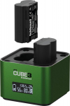 Hahnel H&auml;hnel double charger Pro Cube 3 - Fujifilm with LCD-Display retail