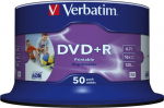 DVD+R Verbatim 4.7GB 50pcs Pack 16x Spindle azo wide prin retail
