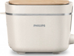 Philips | Toaster | HD2640/10 Eco Conscious Edition | Power 830 W | Number of slots 2 | Housing material 100% Bio-based plastic | Silk White Matt
