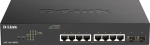 D-Link Switch DGS-1100-10MPV2/E 8xGBit/2xSFP 19" Managed PoE+ (130W) Without UK Stecker