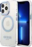 GUESS "GUHMP13LHTRMB Metal Outline Magsafe iPhone 13 Pro" Blue