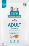 Dry food for adult dogs - BRIT Care Grain-free Adult Salmon - 3 kg