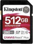 KIN Memory Card SD 512GB React Plus 280/150/MB/s U3 V60