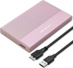 Qoltec Obudowa | Disk pocket SSD HDD 2.5 cala | SATA | USB 3.0 | Super speed 5Gb/s | 2TB | Pink