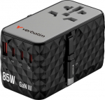 Verbatim Charge'n'Travel Adapter 85W retractable cable