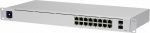 Switch|UBIQUITI|USW-16-POE|Type L2|Desktop/pedestal|Rack|16x10Base-T / 100Base-TX / 1000Base-T|2xSFP|PoE ports 16|PoE+ ports 8|18 Watts|USW-16-POE