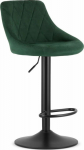 Leobert KAST stool - velvet green / black base