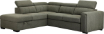 Corner sofa bed ODELIA-2 LC, light green