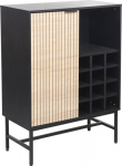 Cabinet HELVE with wine rack 80x40xH110cm, melamine