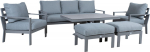 Garden furniture set RIO 6-parts, greyish beige