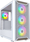 Montech XR Wood PC-Geh&auml;use, Midi Tower, ATX, ARGB, Tempered Glass - wei&szlig;