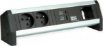 Bachmann DESK 1 - Steckdosenleiste - AC - Eingabe, Eingang GST18 - output terminals: 2 (Typ E, USB, 24 pin USB-C)