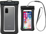 4kom.pl Universal waterproof case with plastic closure AIRBAG black