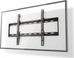 Nedis TVWM2050BK - Clip - f&uuml;r TV - Stahl - Schwarz - screen size: 106.7-177.8 cm (42"-70")
