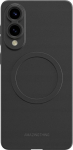 AMAZINGTHING Minimal Air Case Silicone Case with Magnetic Ring do Samsung Galaxy S25 Edge - czarne