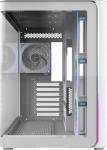 FSP M580-WP Plus Geh&auml;use Midi Tower mITX, mATX White ARGB, Midi Tower, PC, Wei&szlig;, ATX, micro ATX, Mini-ITX, Glas, SPCC, 16 cm