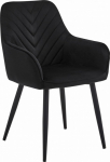 Leobert NANA chair - black velvet / black legs x 1