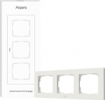 SMART SWITCH FRAME H2 (3-GANG)/WHITE FE-X02D-W AQARA