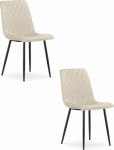 Leobert Krzesło TURIN - beige velvet x 2