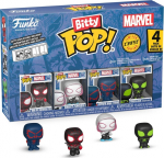 Funko Bitty Pop! 4-Pack: Spider-Man - Miles Morales, Ghost-Spider, Spider-Man 2099, Spider-Man Stealth Suit Vinyl Figures