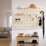 Maclean wooden board organizer, light wood color, 60x80 cm, max. 20 kg, MC-131 WD