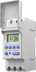Qoltec Electronic rail-mounted TIMER timer DIN z built-in battery | schedule 7 days | 16 programs