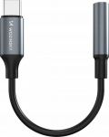 Adapter Wozinsky WACM-01 USB-C - mini jack 3.5mm - czarny