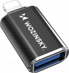 Adapter Wozinsky WALA-01 Lightning - USB-A OTG - czarny