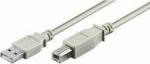 MicroConnect USB2.0 A-B 1m M-M, grey