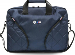 BMW Nylom Pockets & Metal Logo 16" Laptop Bag Navy Blue
