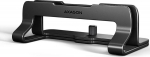 Axagon STND-VB vertical stand for laptops and tablets. Aluminum stand for vertical insertion of laptops sized 10-17.3. Adjustable slot width 9.5-25.5 mm. Black version