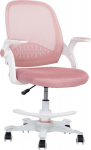 Kids desk chair EMMY with footrest, pink