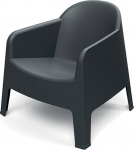 Prosperplast Garden armchair with armrests FMIK777 Milane - carbon