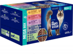 OPTIVITAL Tasty shreds in gravy with chicken, beef, lamb and veal - wet cat food - 40x85g