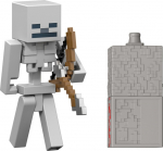 Mattel Minecraft: Redstone Charged - Skeleton 8cm Figure (JJR93)